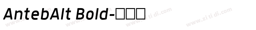 AntebAlt Bold字体转换